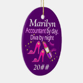 ORNEMENT PERSONNALISÉ DE DIVA COMPTABLE (Droite)