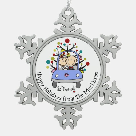 Ornement personnalisé de flocon de neige de jeunes (Devant)