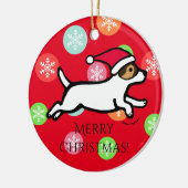 Ornement personnalisé de Jack Russell Terrier 2 (Gauche)