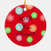 Ornement personnalisé de Jack Russell Terrier 2 (Dos)