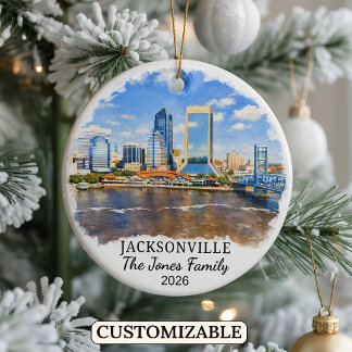 Ornement personnalisé de Jacksonville, Floride sur