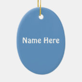 Ornement personnalisé de jour de Martzkin St Lucia (Dos)