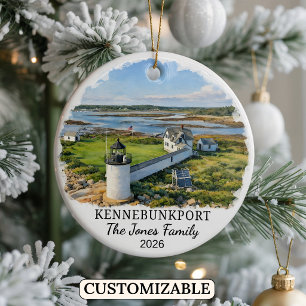 Ornement personnalisé de Kennebunkport, Maine sur