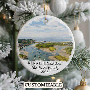 Ornement personnalisé de Kennebunkport, Maine sur