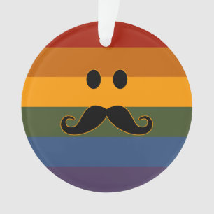Ornement personnalisé de la Mustache Pride