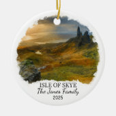 Ornement personnalisé de l'île de Skye, Écosse (Devant)