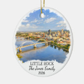Ornement personnalisé de Little Rock, Arkansas sur (Gauche)