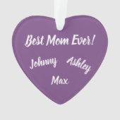 Ornement personnalisé de maman (dos)