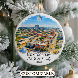 Ornement personnalisé de Montgomery, Alabama sur m