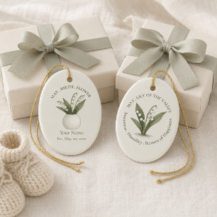 Ornement personnalisé de muguet de mai