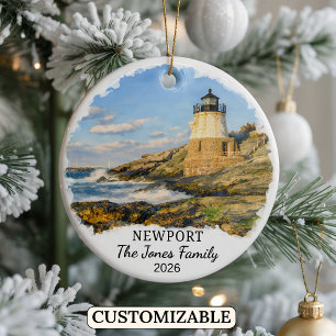 Ornement personnalisé de Newport, Rhode Island sur