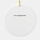 Ornement personnalisé de Noël de base-ball (Dos)