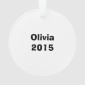 Ornement personnalisé de Noël de "Emoji" (dos)