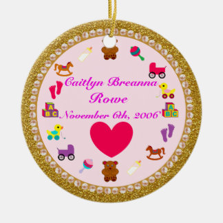 Ornement personnalisé de Noël de la petite-fille