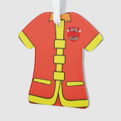 Ornement personnalisé de Noël de sapeur-pompier de (devant)