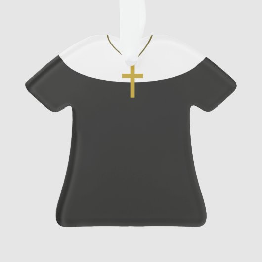 Ornement personnalisé de Noël de soeur de nonne (devant)