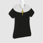 Ornement personnalisé de Noël de soeur de nonne (devant)