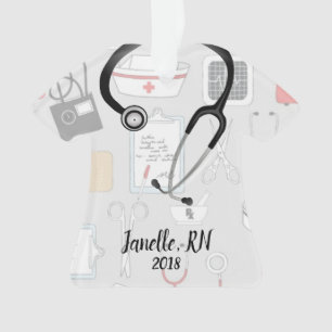 Ornement personnalisé de Noël d'infirmière