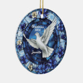 Ornement personnalisé de Noël Dove (Droite)