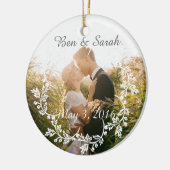 Ornement personnalisé de photo (Gauche)