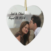 Ornement personnalisé de photo (Droite)