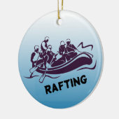 Ornement personnalisé de Rafting d'eau blanche (Gauche)