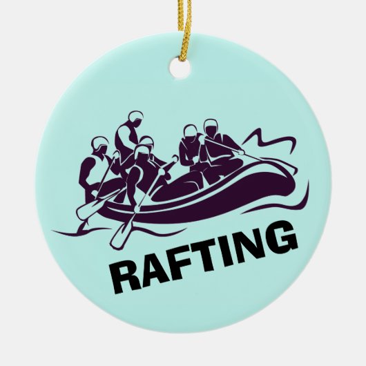 Ornement personnalisé de Rafting d'eau blanche (Devant)