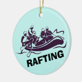 Ornement personnalisé de Rafting d'eau blanche (Gauche)