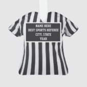 Ornement personnalisé de vacances de Noël (dos)