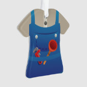 Ornement personnalisé de vacances de Noël de (devant)