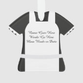 Ornement personnalisé de vacances de Noël de (dos)