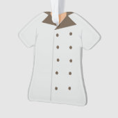 Ornement personnalisé de vacances de Noël de chef (devant)