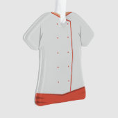 Ornement personnalisé de vacances de Noël de chef (devant)