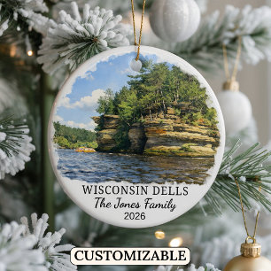 Ornement personnalisé de Wisconsin Dells, Wisconsi
