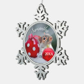 Ornement personnalisé des écureuils de Noël (Vue impression)