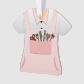 Ornement personnalisé d'esthéticien de coiffeur (devant)