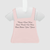 Ornement personnalisé d'esthéticien de coiffeur (dos)