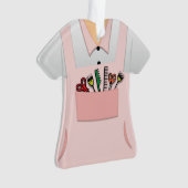 Ornement personnalisé d'esthéticien de coiffeur (devant)