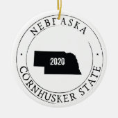 Ornement personnalisé du Nebraska (Devant)