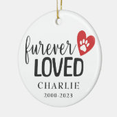 Ornement personnalisé en mémoire de notre chien (Gauche)