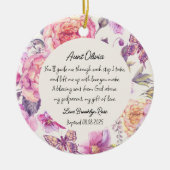 Ornement personnalisé Godmère Baptême Merci (Devant)