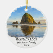 Ornement personnalisé Haystack Rock, Oregon sur me (Devant)