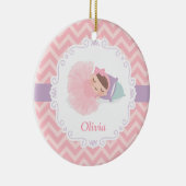 Ornement personnalisé par bébé de ballerine de (Droite)