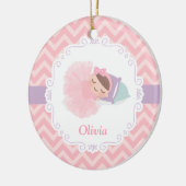 Ornement personnalisé par bébé de ballerine de (Gauche)