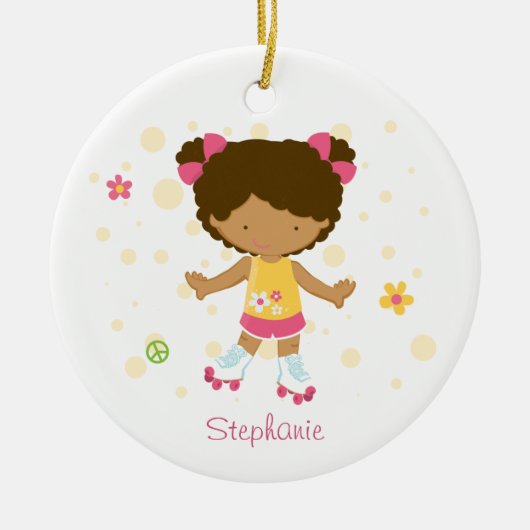 Ornement personnalisé par fille mignonne de (Devant)