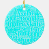 Ornement personnalisé par glace de patinage (Dos)