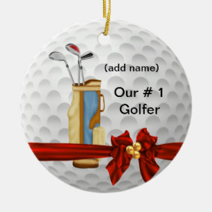 Ornement personnalisé par GOLF de NOËL
