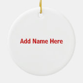 Ornement personnalisé par Obama de HoHoHo (Dos)