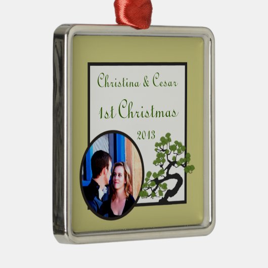 Ornement personnalisé personnalisé Japonais Vert B (Droite)