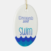 Ornement personnalisé pour le nageur (Droite)